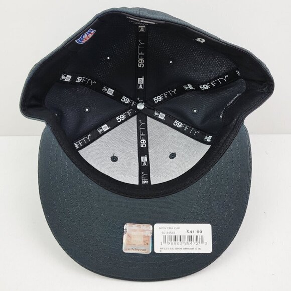 Arizona Cardinals 59Fifty Fitted Hat Crucial Catch Cancer Embroidered New Era 8 - Picture 6 of 10